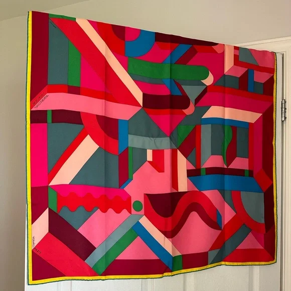 Hermes Carré 90 “Perspective Cavalière” silk scarf - Picture 3 of 12